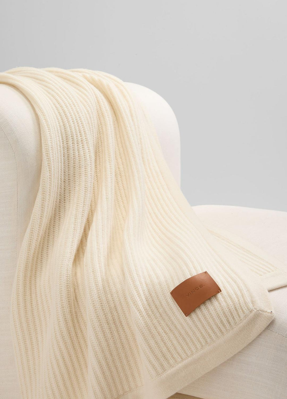 Wool and Cashmere Cardigan-Stitch Throw in Pillows & Blankets - LACE