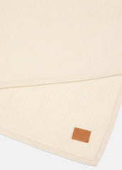 Wool and Cashmere Cardigan-Stitch Throw in Pillows & Blankets - LACE