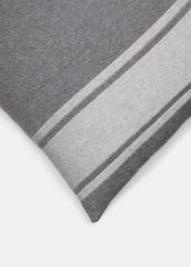 Cashmere Jersey Stripe Pillow in Pillows & Blankets - MEDIUM HEATHER GREY