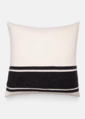 Cashmere Jersey Stripe Pillow in Pillows & Blankets - BLANC