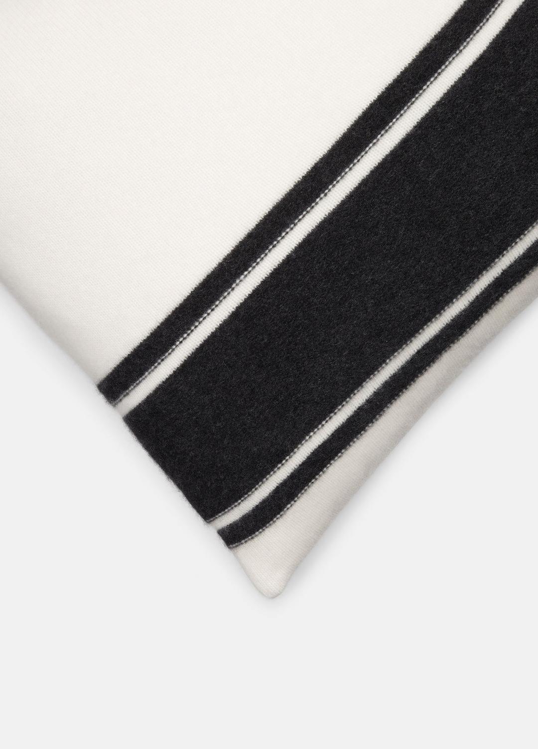 Cashmere Jersey Stripe Pillow in Pillows & Blankets - BLANC