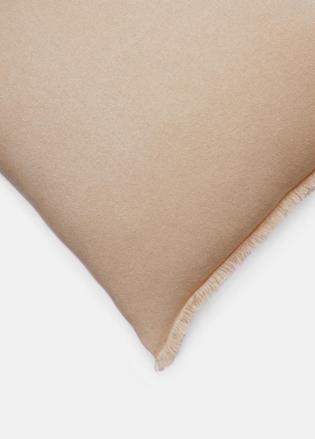 Cashmere Reverse Jersey Pillow in Pillows & Blankets - CAMEL