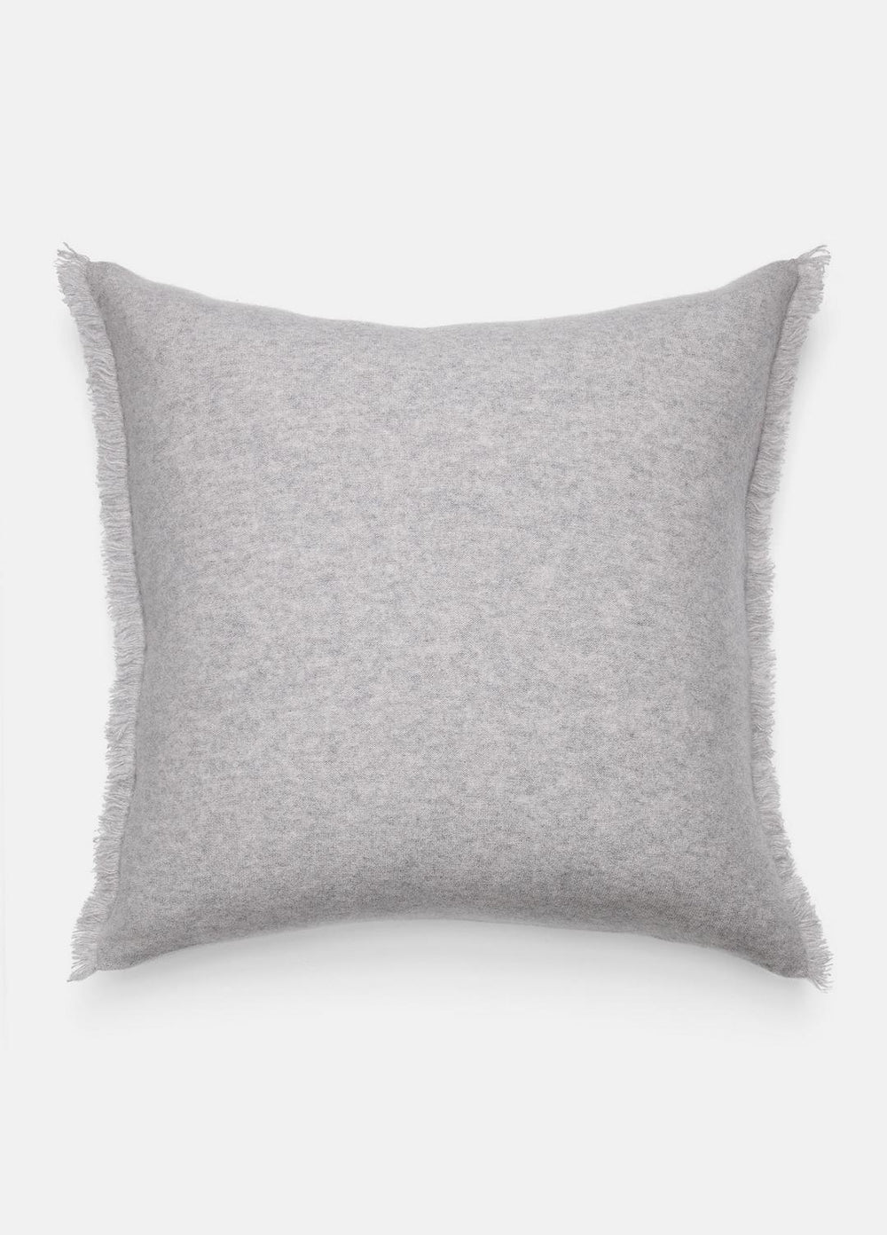 Cashmere Reverse Jersey Pillow in Pillows & Blankets - HEATHER GREY
