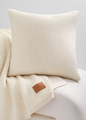 Wool and Cashmere Cardigan-Stitch Pillow in Pillows & Blankets - LACE
