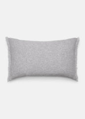 Cashmere Reverse Jersey Rectangle Pillow in Pillows & Blankets - HEATHER GREY