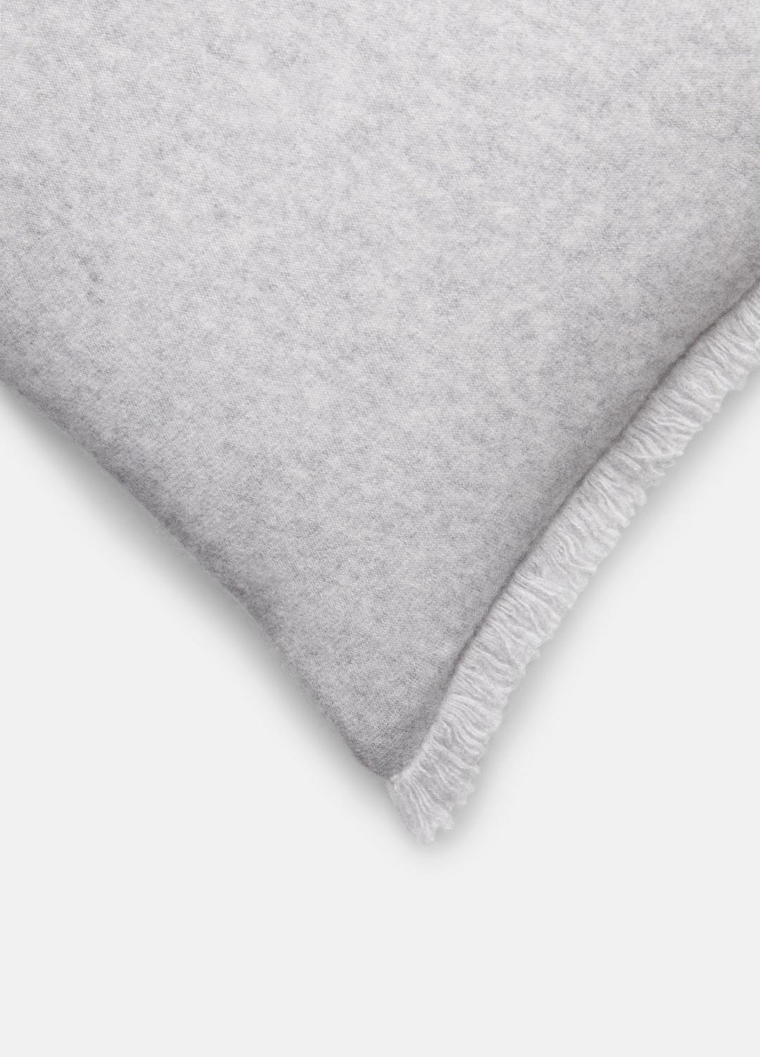 Cashmere Reverse Jersey Rectangle Pillow in Pillows & Blankets - HEATHER GREY