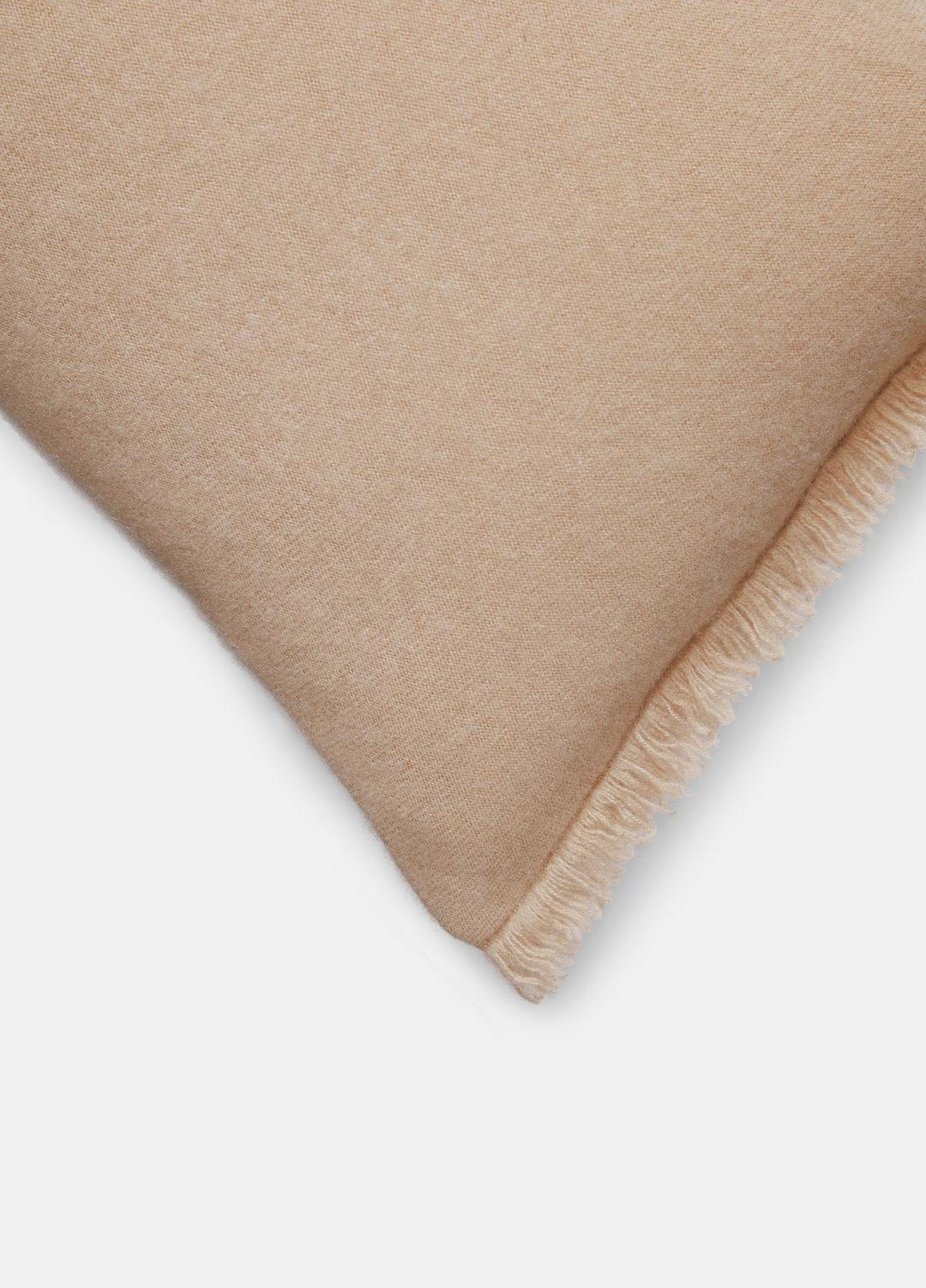 Cashmere Reverse Jersey Rectangle Pillow in Pillows & Blankets - CAMEL