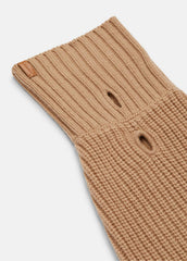 Wool and Cashmere Shaker-Stitch Dog Sweater in Dog Accessories - CAMEL