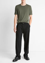 Featherweight Merino Wool-Cashmere Short-Sleeve Sweater in Short Sleeve - SYCAMORE