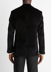 Cotton Velvet Classic Sport Coat in Blazers - BLACK