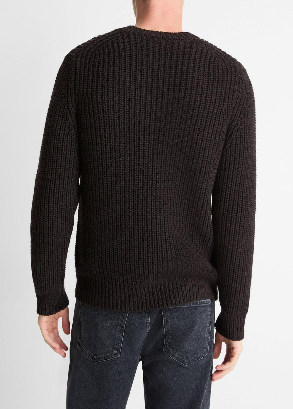 Utility Shaker Merino Wool Sweater in Crew Neck - HEATHER MISSION