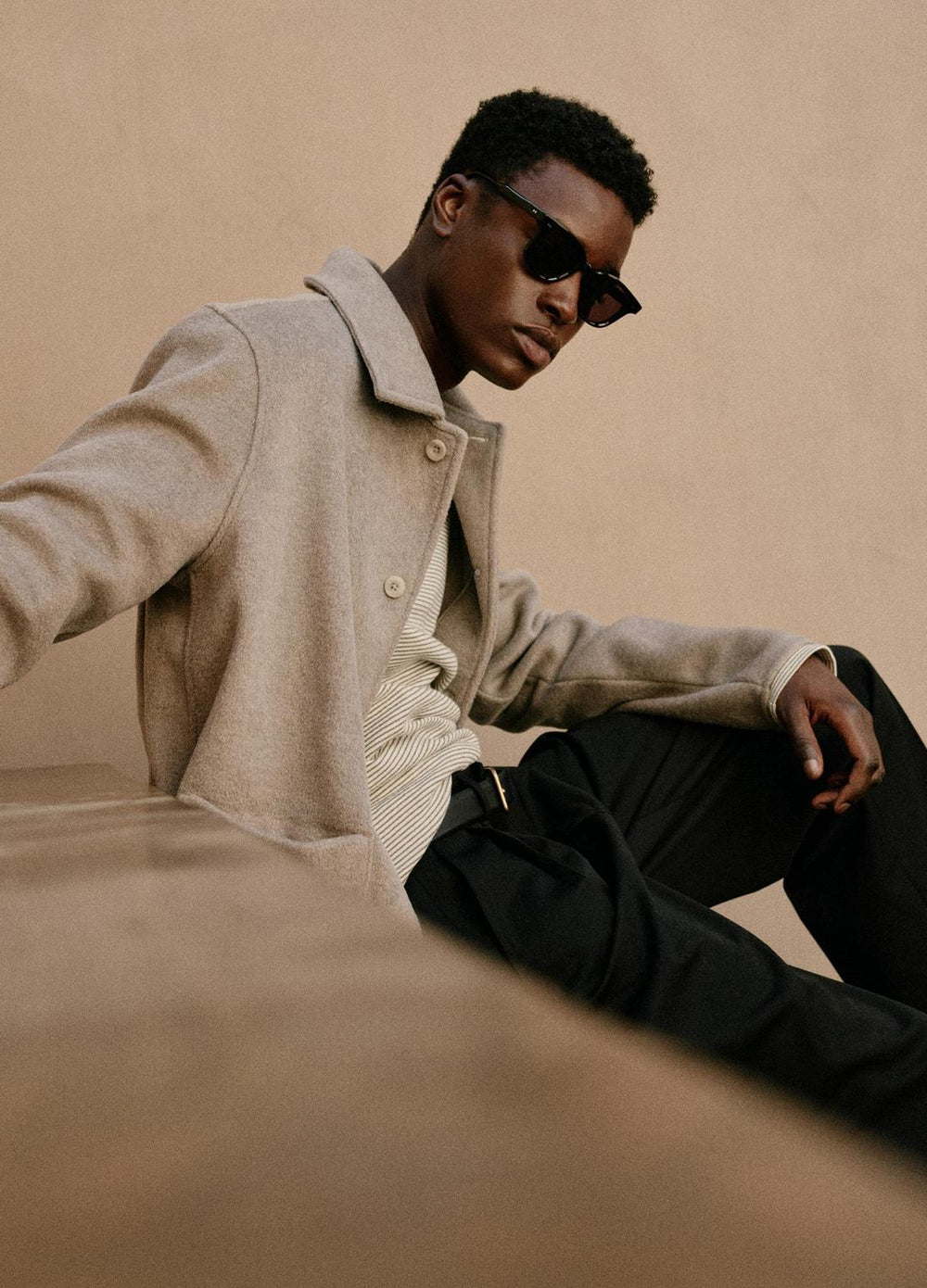 Striped Double-Knit Pima Cotton Long-Sleeve T-Shirt in Long Sleeve - MEADOWLARK/SYCAMORE