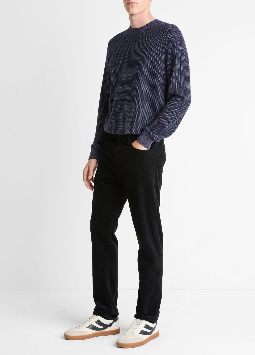 Dylan Slim 5-Pocket Stretch-Cotton Corduroy Pant in Trousers - BLACK
