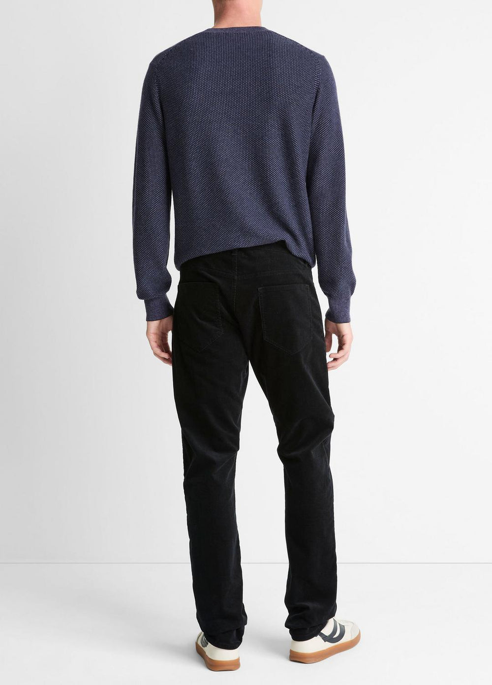 Dylan Slim 5-Pocket Stretch-Cotton Corduroy Pant in Trousers - BLACK