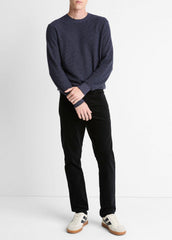 Geo-Jacquard Wool-Blend Crew Neck Sweater in Crew Neck - HYACINTH/COASTAL BLUE