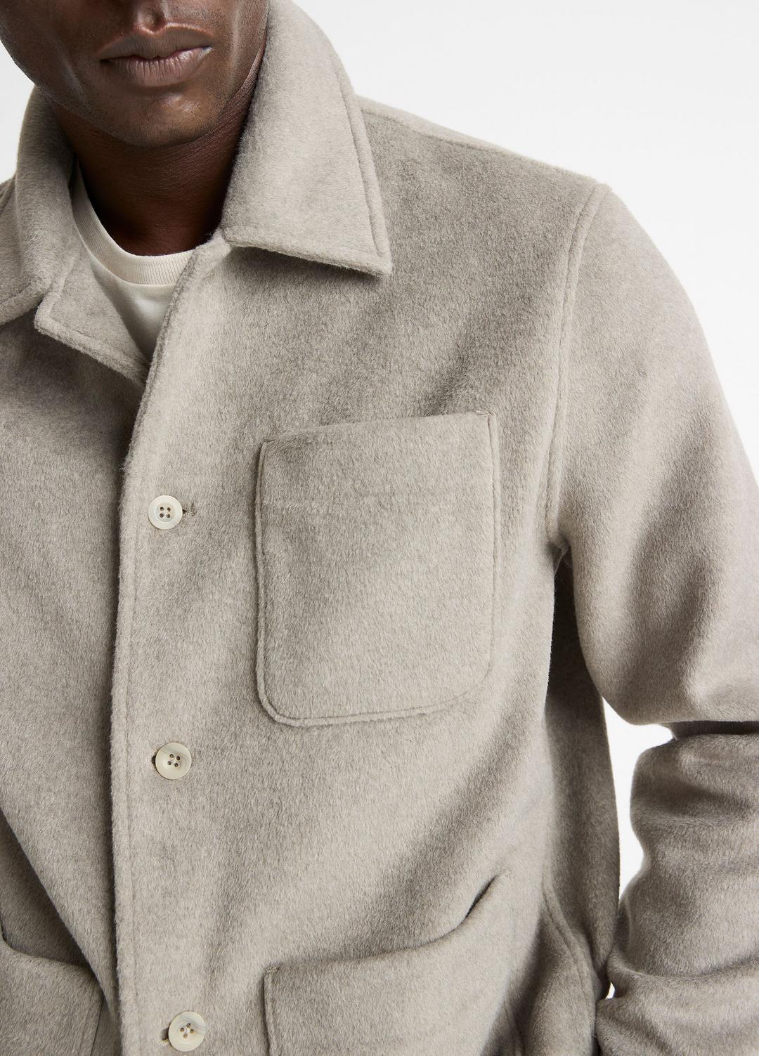 Double-Knit Chore Jacket in Jackets - DARK DUNE/LIGHT DUNE