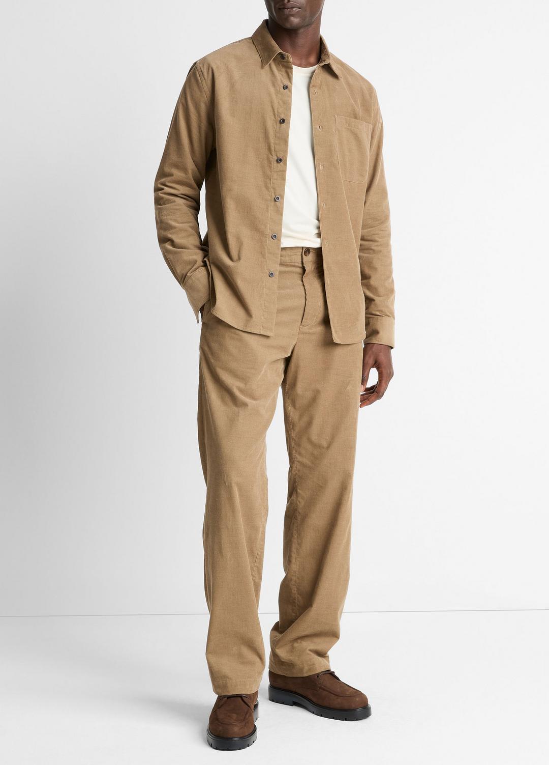 Louie Relaxed Cotton Corduroy Elastic-Waist Pant in Trousers - TETON