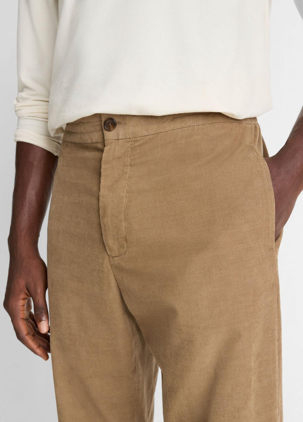 Louie Relaxed Cotton Corduroy Elastic-Waist Pant in Trousers - TETON