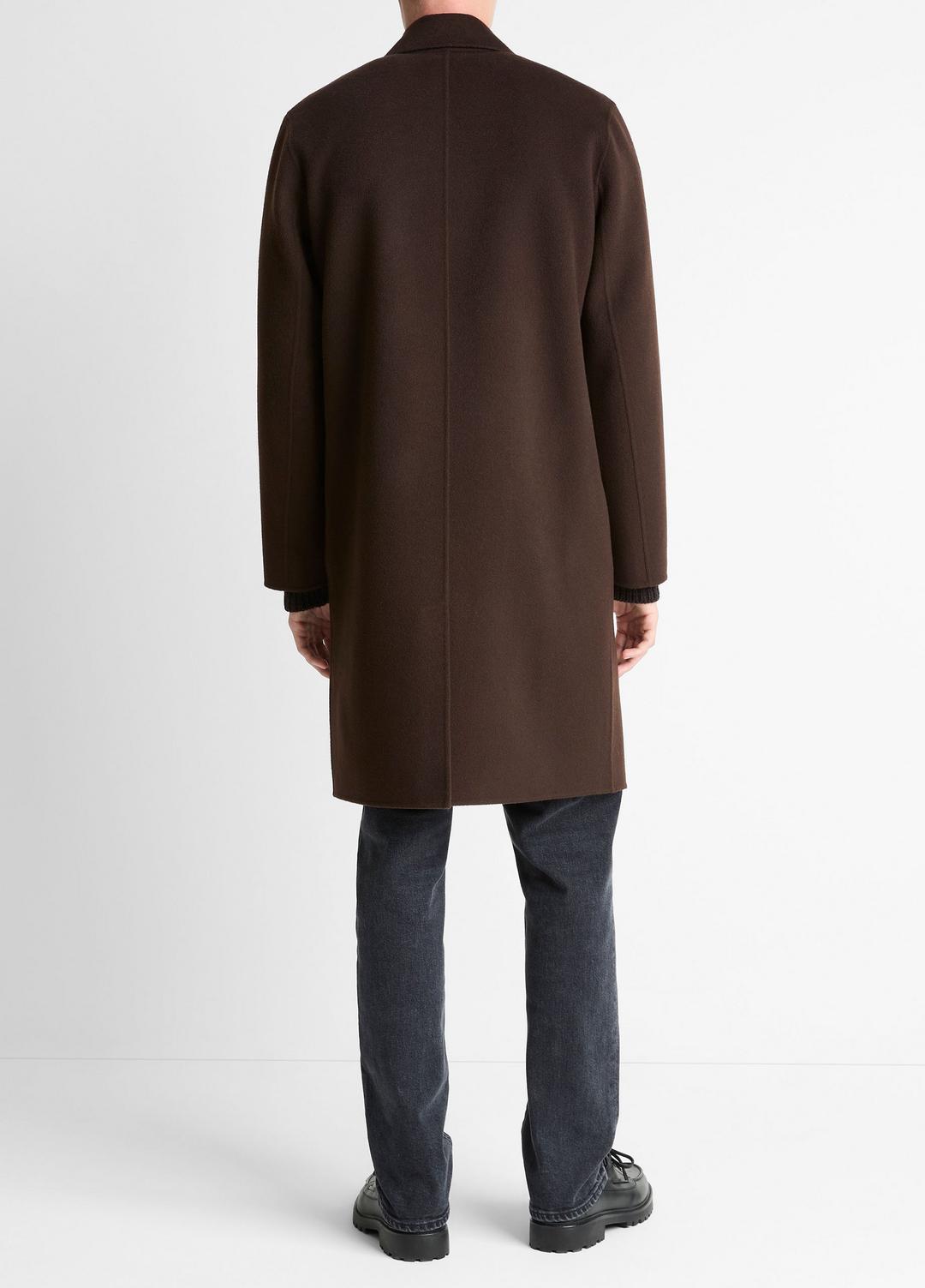 Splittable Wool-Cashmere Single-Breasted Topcoat in Coats - MISSION