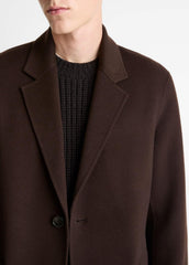 Splittable Wool-Cashmere Single-Breasted Topcoat in Coats - MISSION