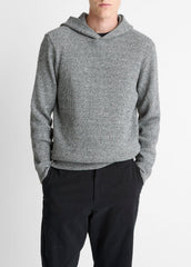 Brushed Waffle Hoodie in Sweatshirts & Hoodies - HEATHER BLACK