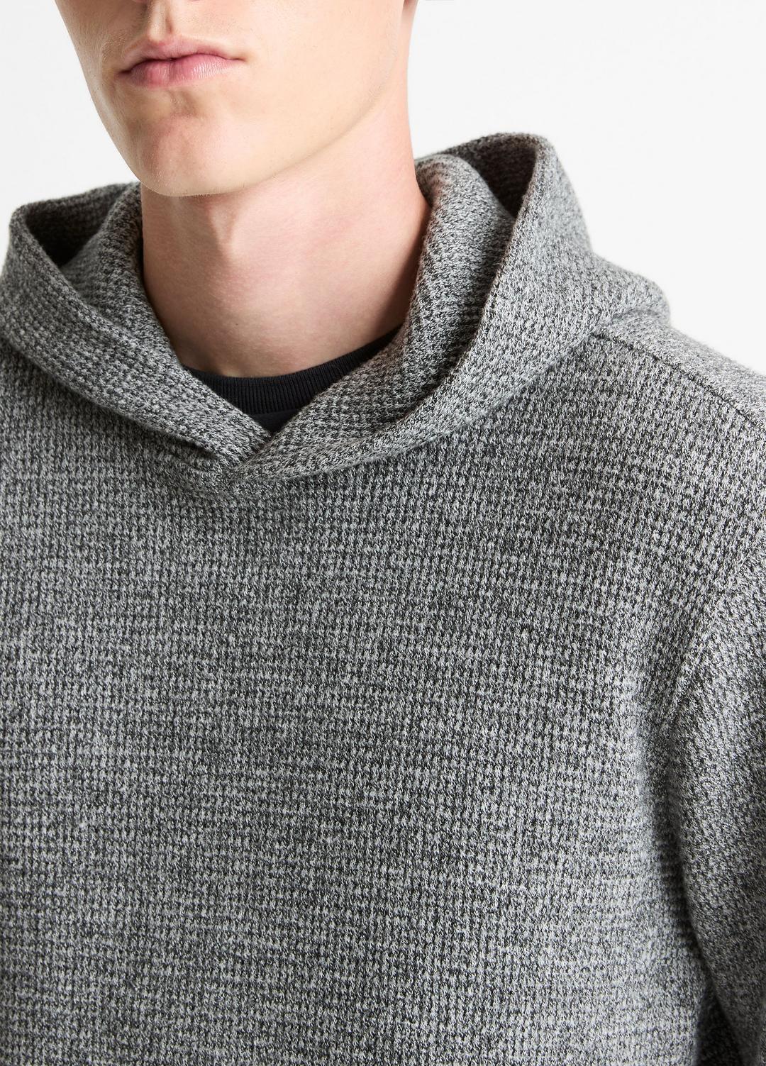 Brushed Waffle Hoodie in Sweatshirts & Hoodies - HEATHER BLACK