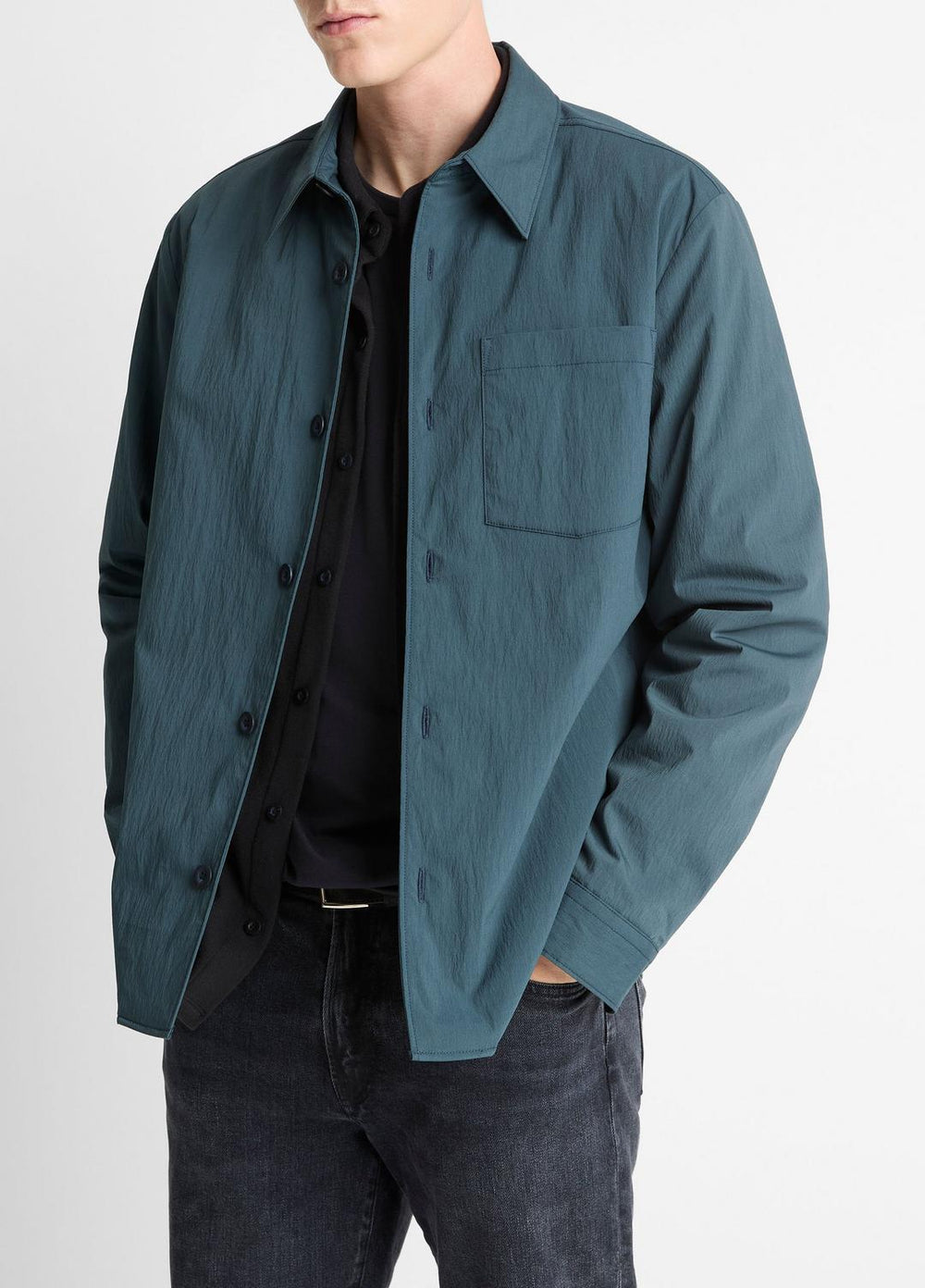 Insulated Tech-Cotton Shirt Jacket in Shirt Jackets - CLEAR LAKE