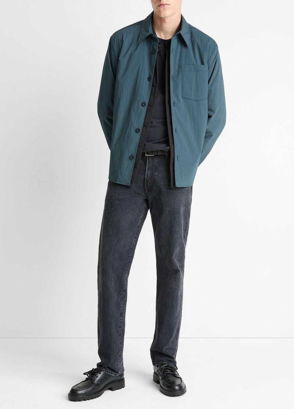 Insulated Tech-Cotton Shirt Jacket in Shirt Jackets - CLEAR LAKE