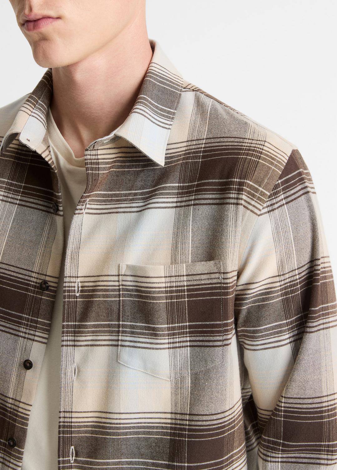Missoula Plaid Button-Front Shirt in Long Sleeve - WHITECAP COMBO