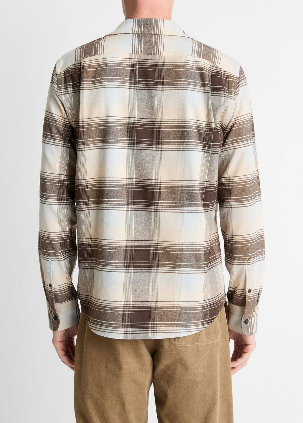 Missoula Plaid Button-Front Shirt in Long Sleeve - WHITECAP COMBO