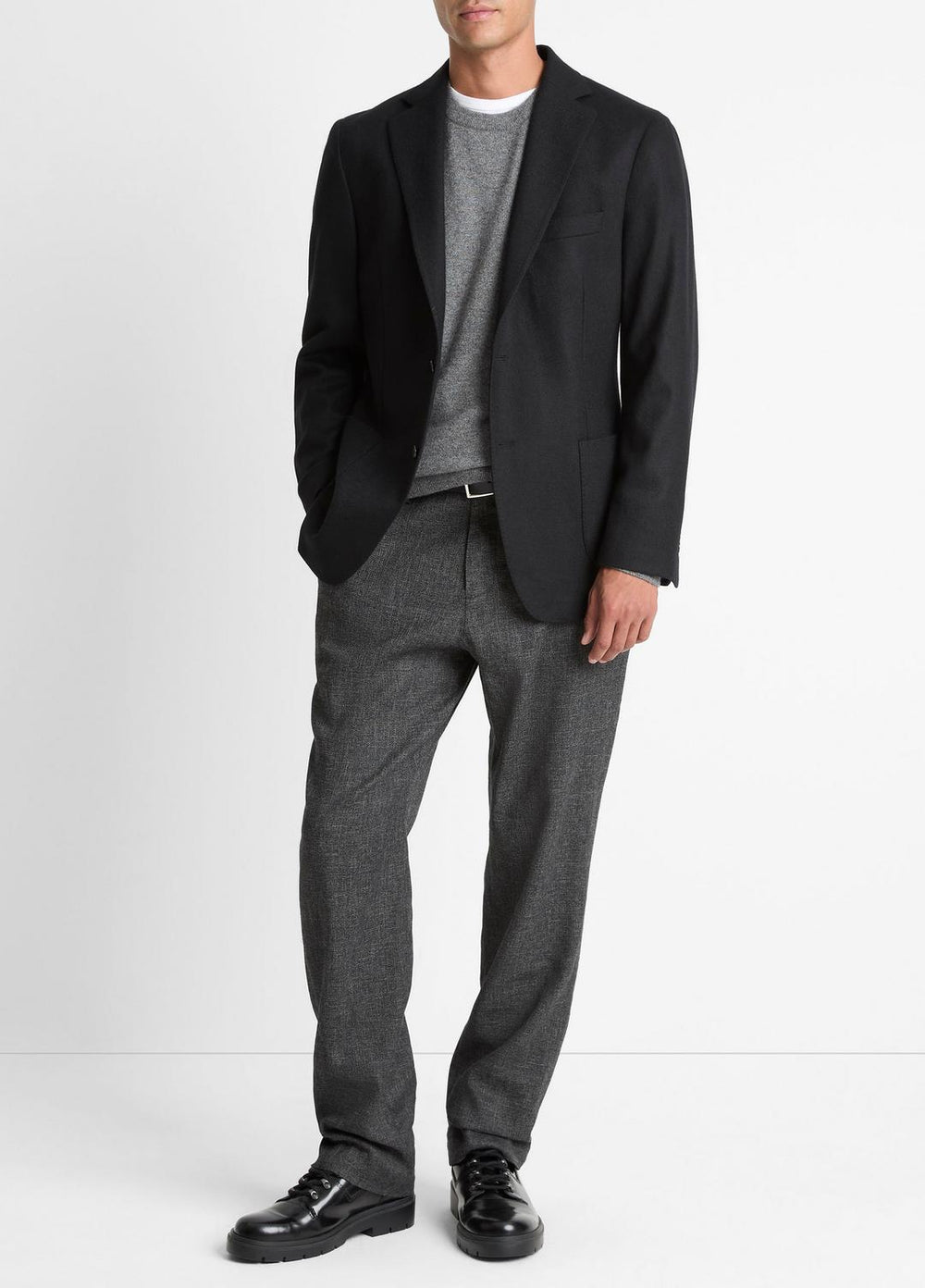 Cashmere Relaxed Sport Coat in Blazers - BLACK