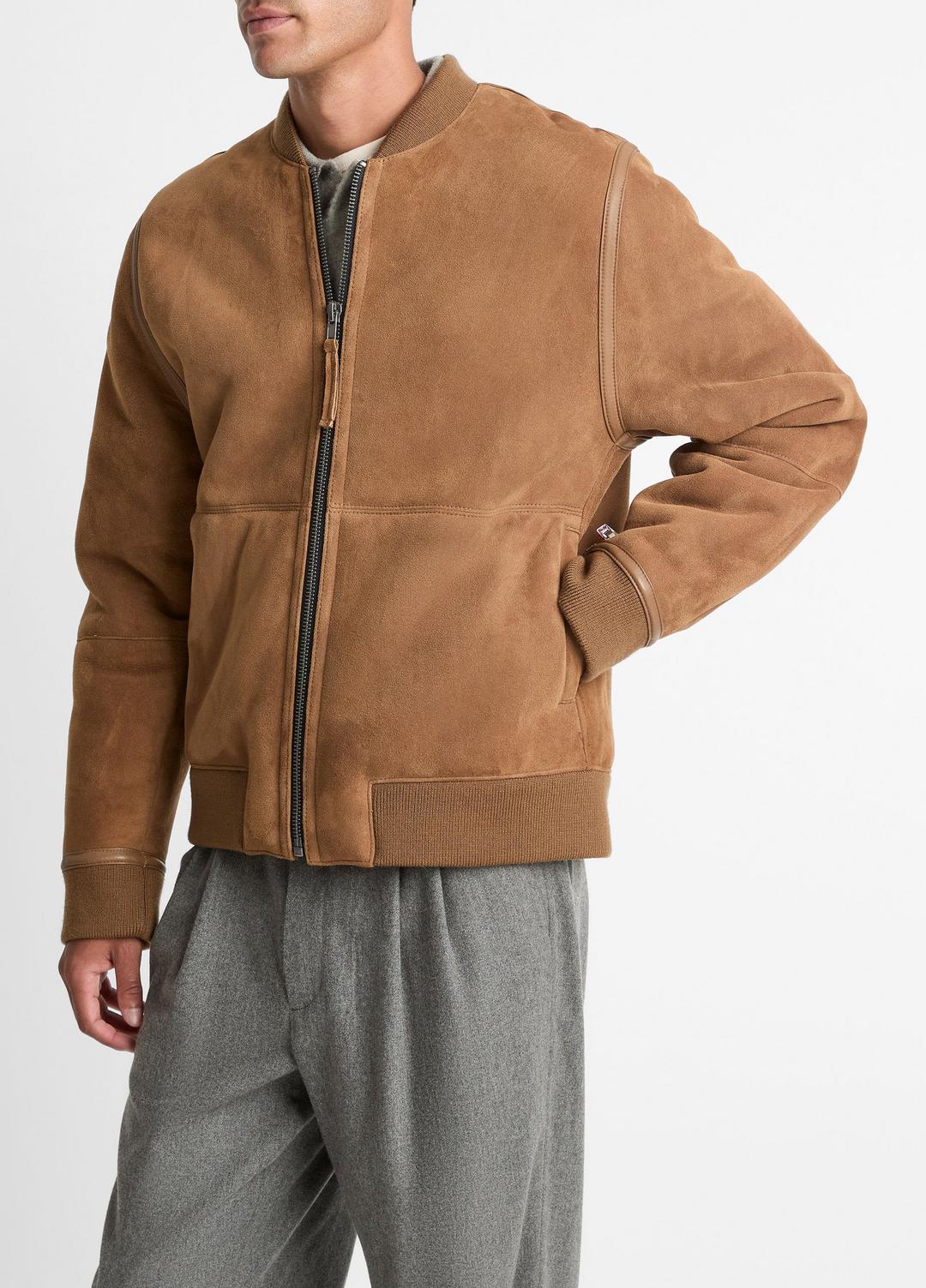 Shearling Bomber Jacket in Jackets - HIGHLAND