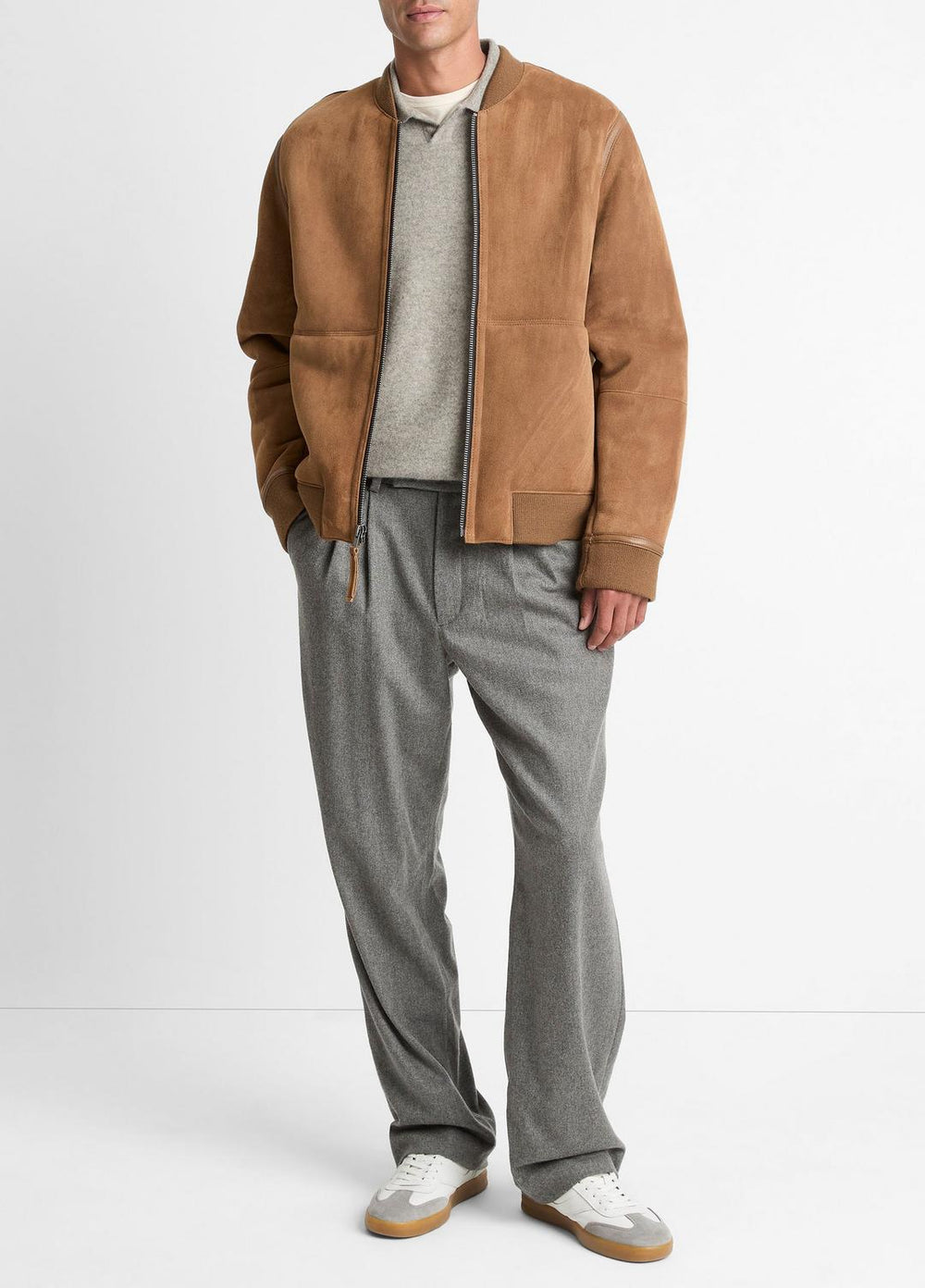 Shearling Bomber Jacket in Jackets - HIGHLAND