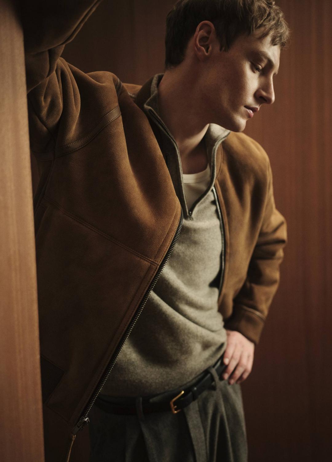 Shearling Bomber Jacket in Jackets - HIGHLAND