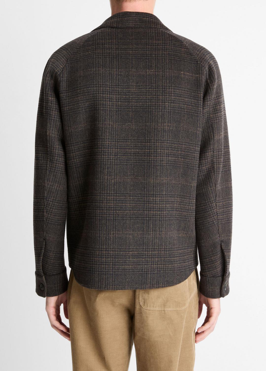 Plaid Splittable Wool-Blend Shirt Jacket in Shirt Jackets - DARK MISSION