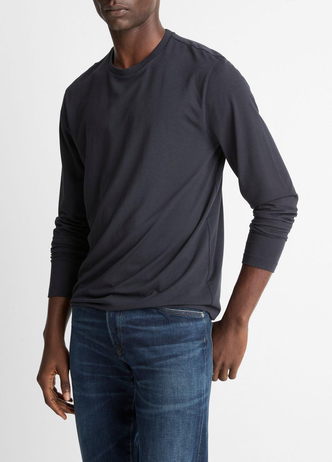 Triblend Jersey Long-Sleeve T-Shirt in Long Sleeve - COASTAL BLUE