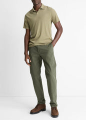 Owen Athletic Stretch-Cotton Pant in Trousers - SYCAMORE