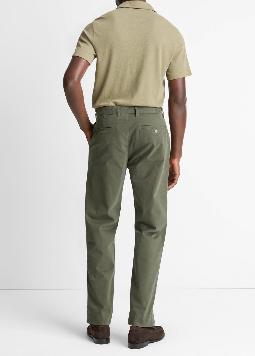 Owen Athletic Stretch-Cotton Pant in Trousers - SYCAMORE