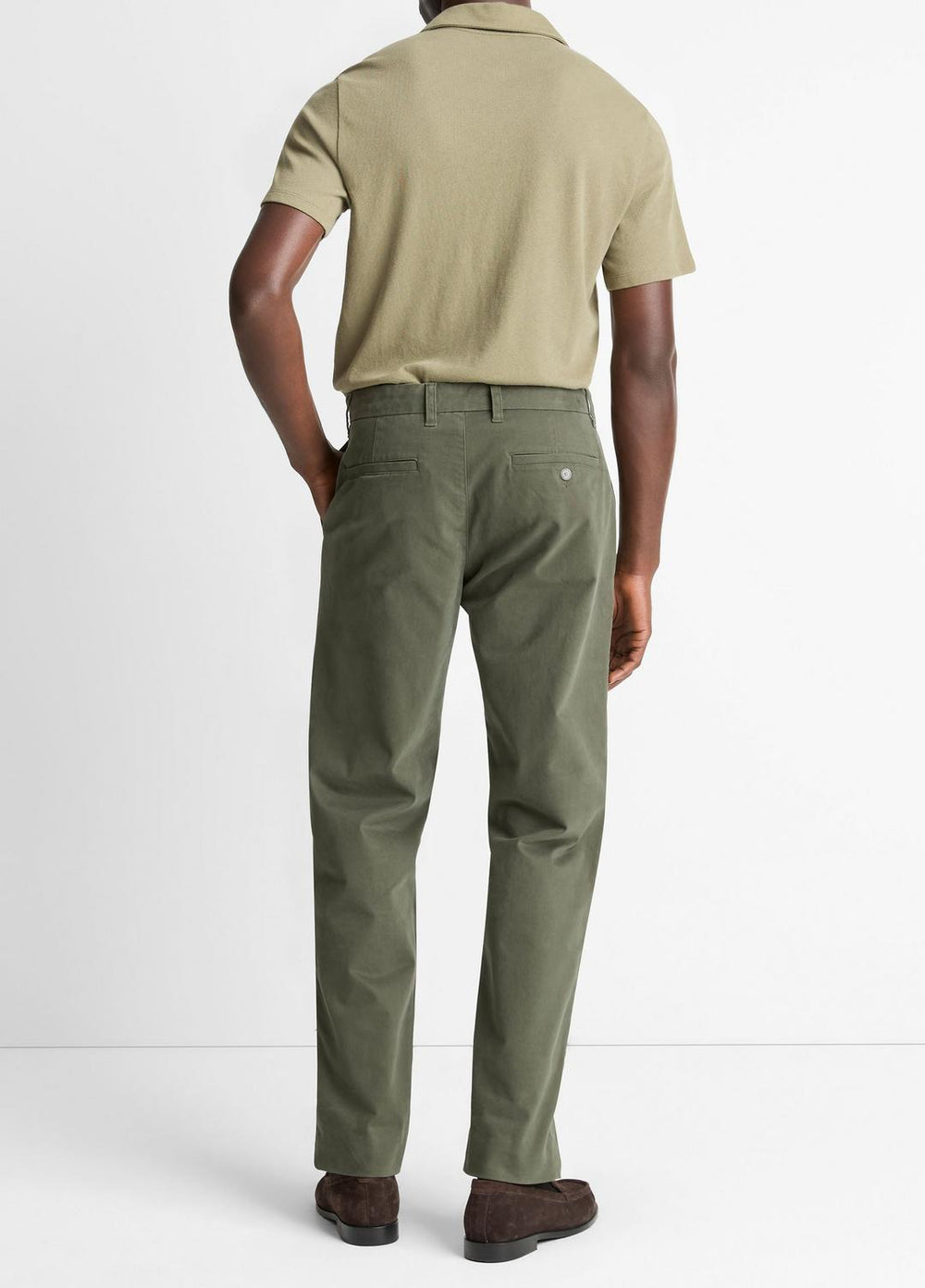Owen Athletic Stretch-Cotton Pant in Trousers - SYCAMORE