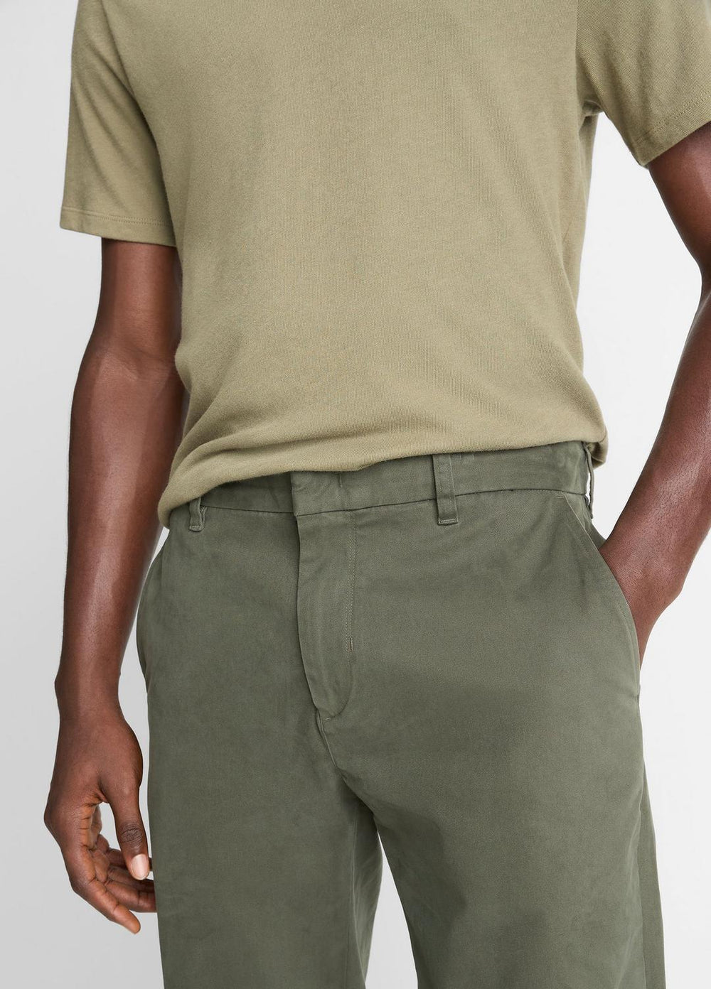 Owen Athletic Stretch-Cotton Pant in Trousers - SYCAMORE