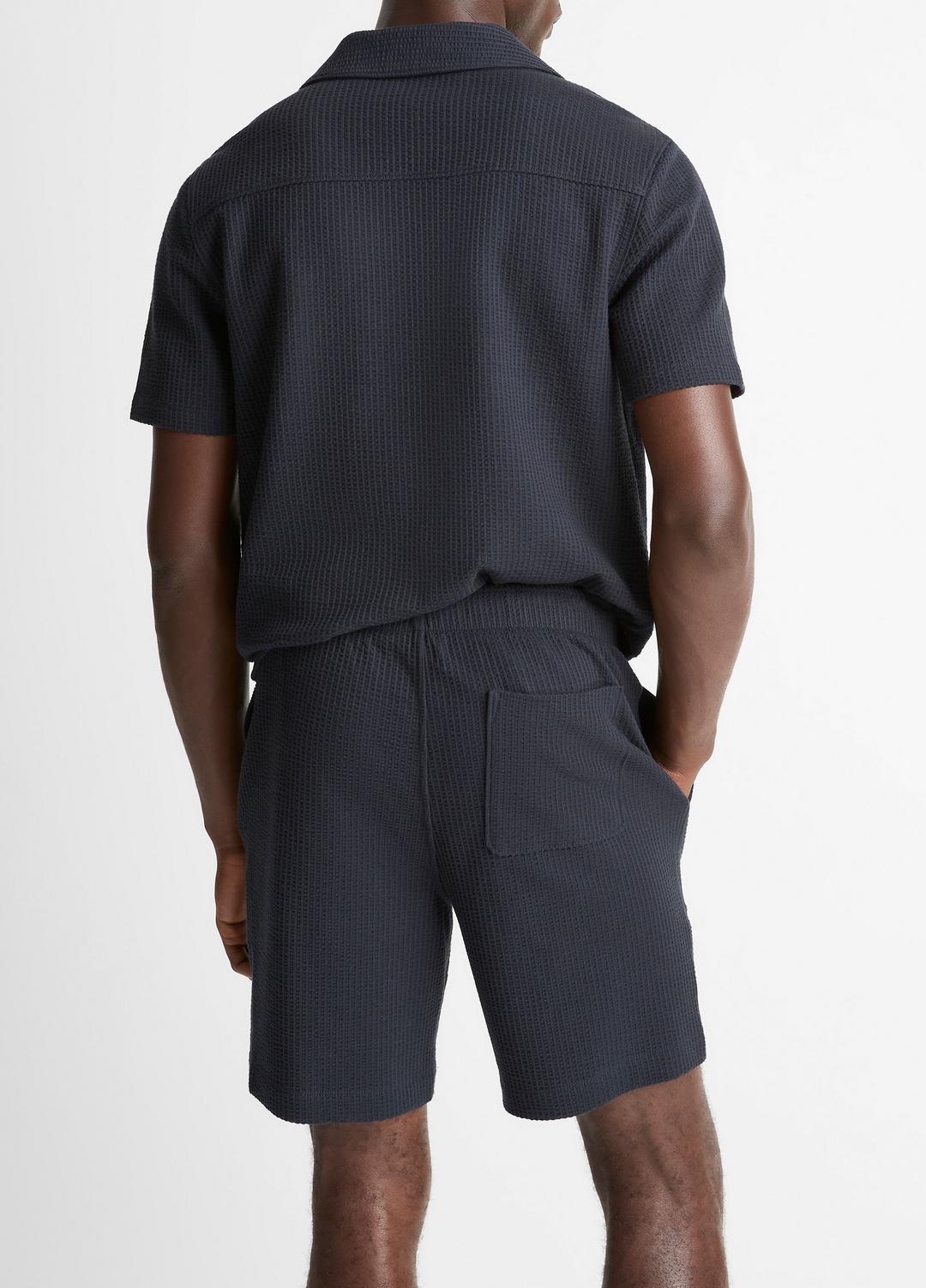 Seersucker-Knit Stretch-Cotton Short in Shorts - COASTAL BLUE