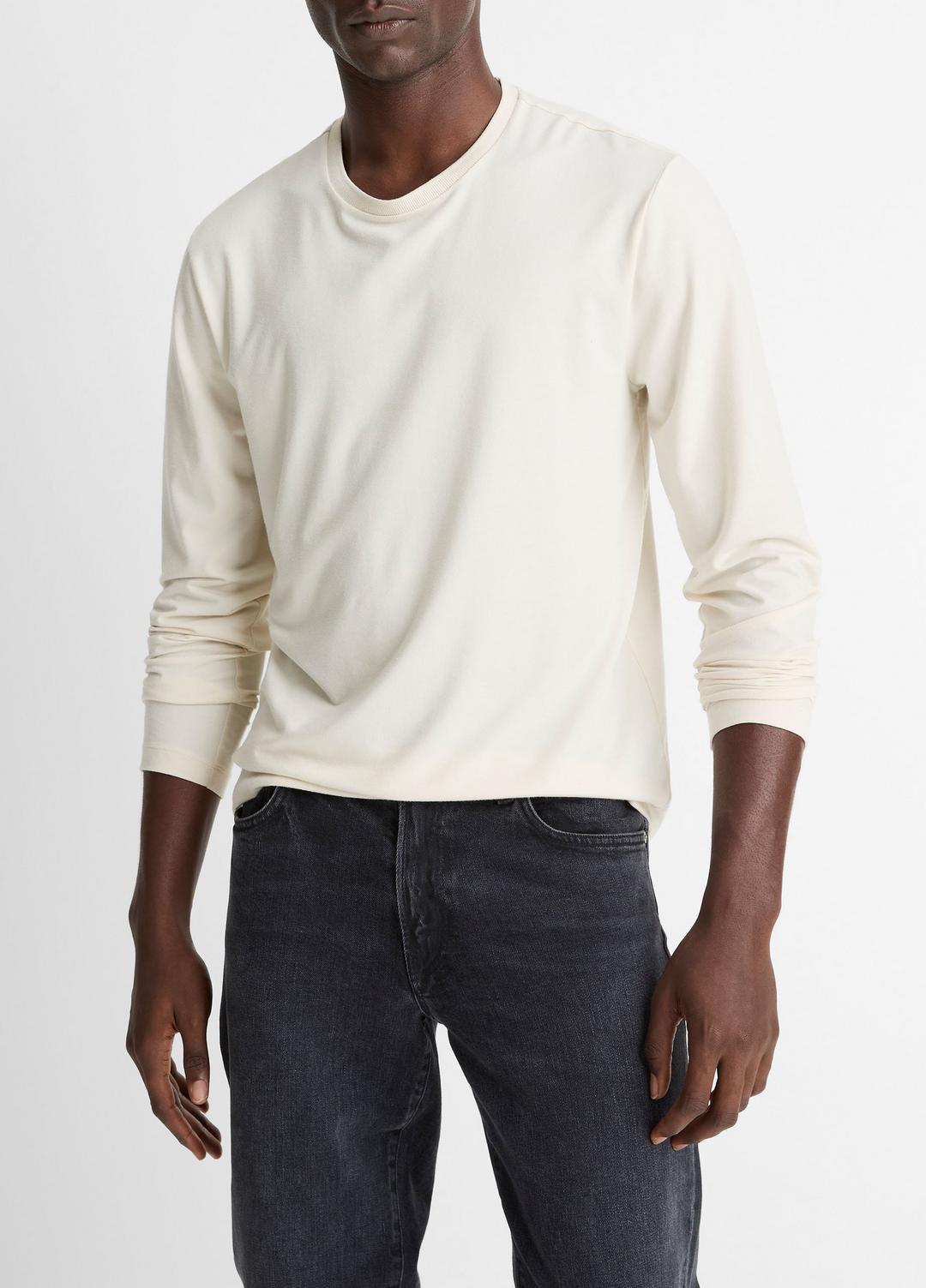 Triblend Jersey Long-Sleeve T-Shirt in Long Sleeve - BONE