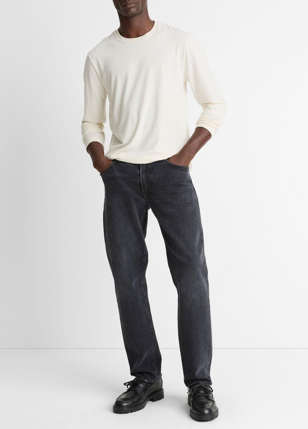 Triblend Jersey Long-Sleeve T-Shirt in Long Sleeve - BONE