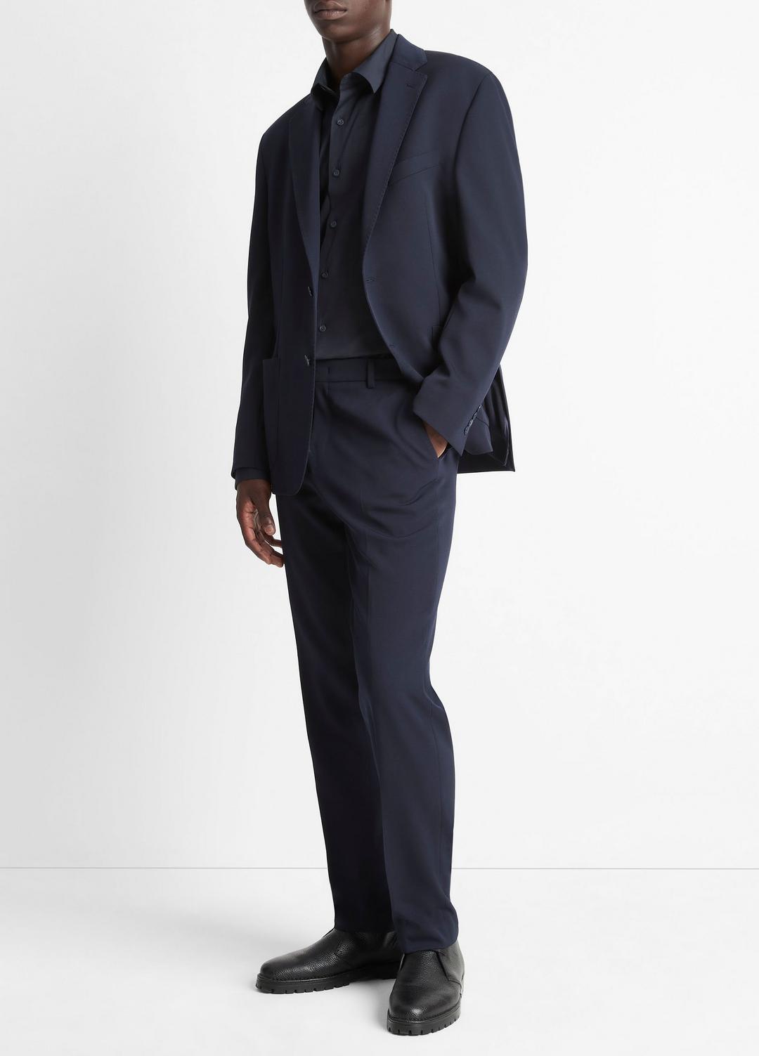 Stretch-Wool Classic Pant in Trousers - COASTAL BLUE