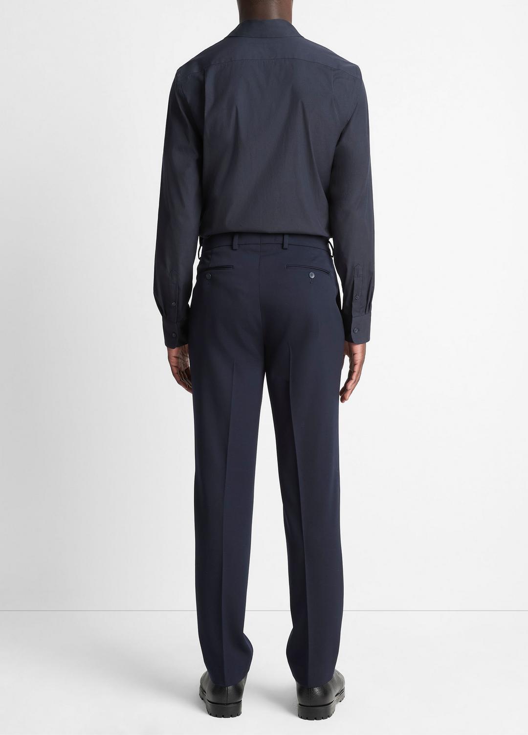 Stretch-Wool Classic Pant in Trousers - COASTAL BLUE