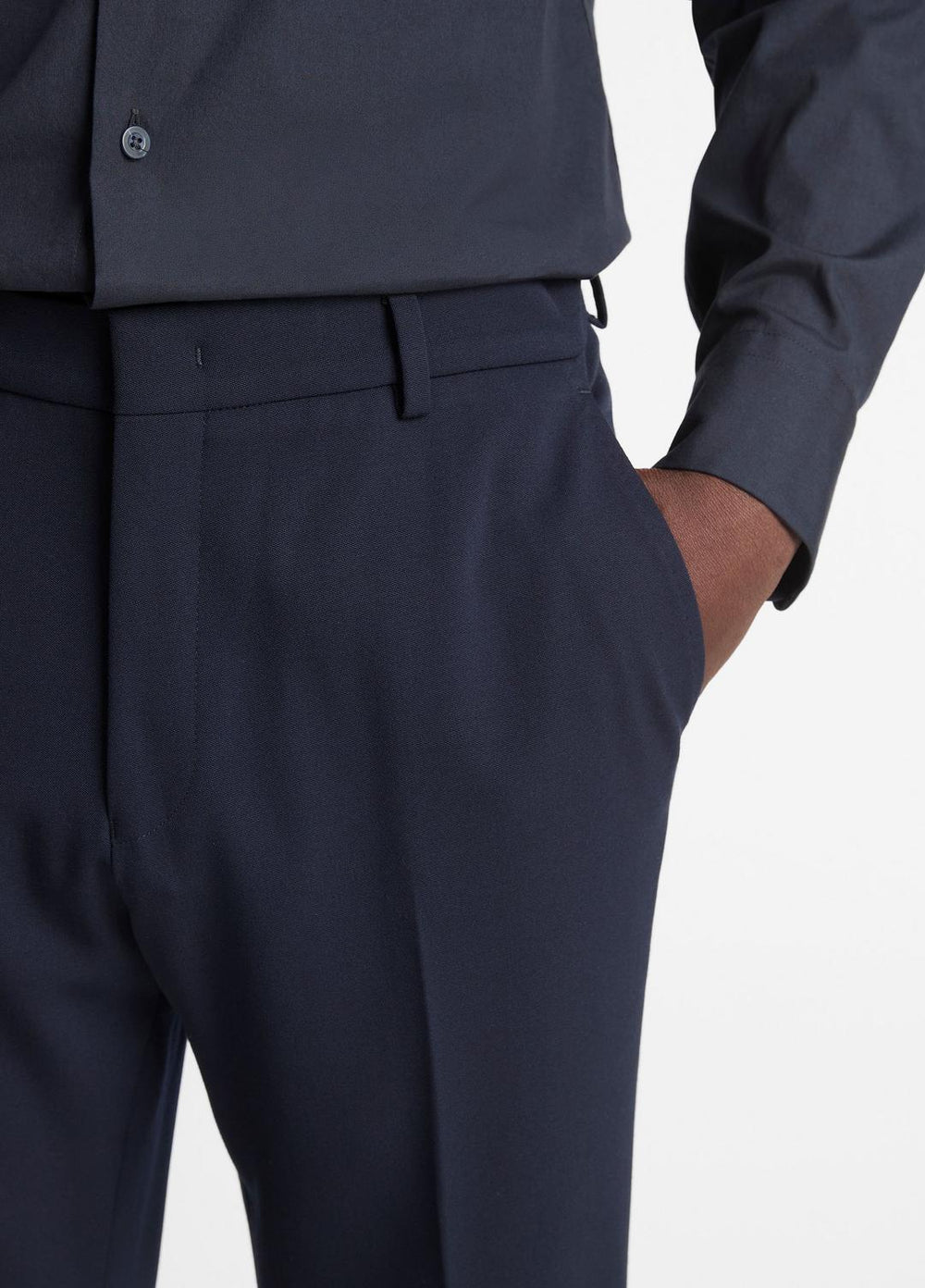 Stretch-Wool Classic Pant in Trousers - COASTAL BLUE