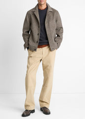 Houndstooth Bomber Jacket in Jackets - DARK ROAST COMBO
