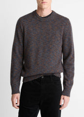 Multi-Mix Alpaca-Merino Wool Sweater in Crew Neck - COASTAL COMBO