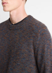 Multi-Mix Alpaca-Merino Wool Sweater in Crew Neck - COASTAL COMBO