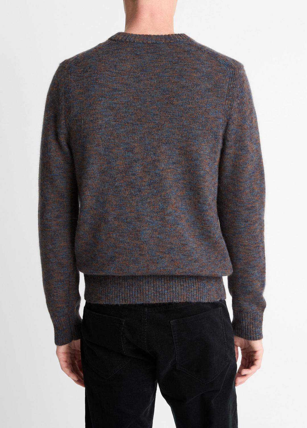Multi-Mix Alpaca-Merino Wool Sweater in Crew Neck - COASTAL COMBO